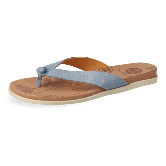 Chakane : Ladies Leather Sandal in Ocean - Image 2