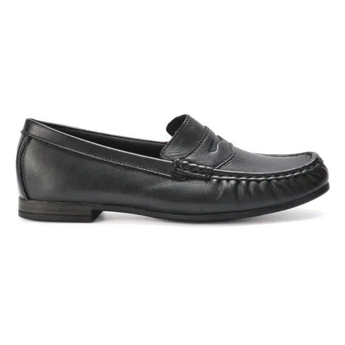 Chobe : Ladies Leather Mocc in Black - Image 3