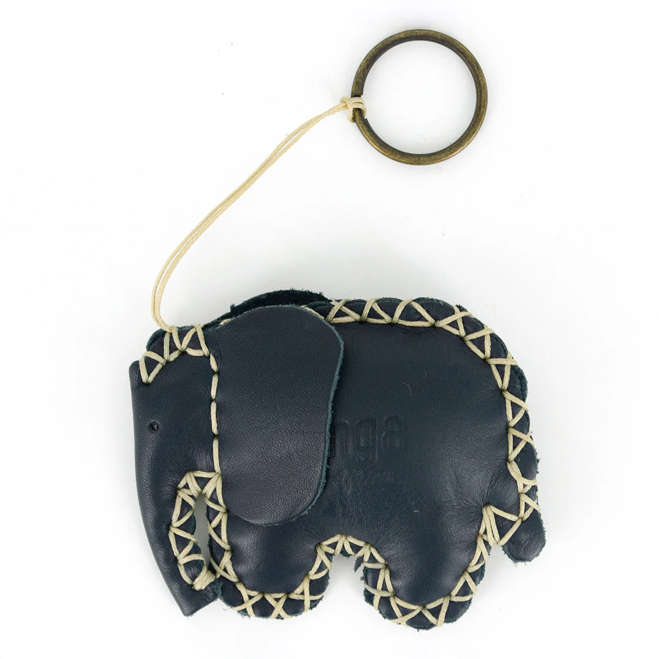 Elephant Key Ring in Assorted Leathers - Image 12