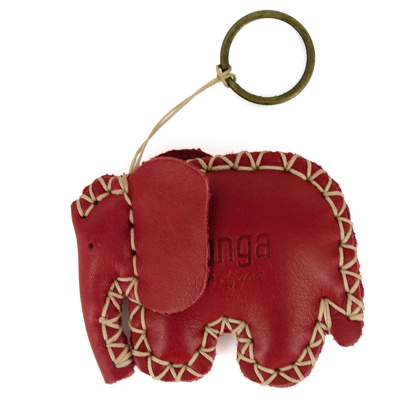 Elephant Key Ring in Assorted Leathers - Image 4