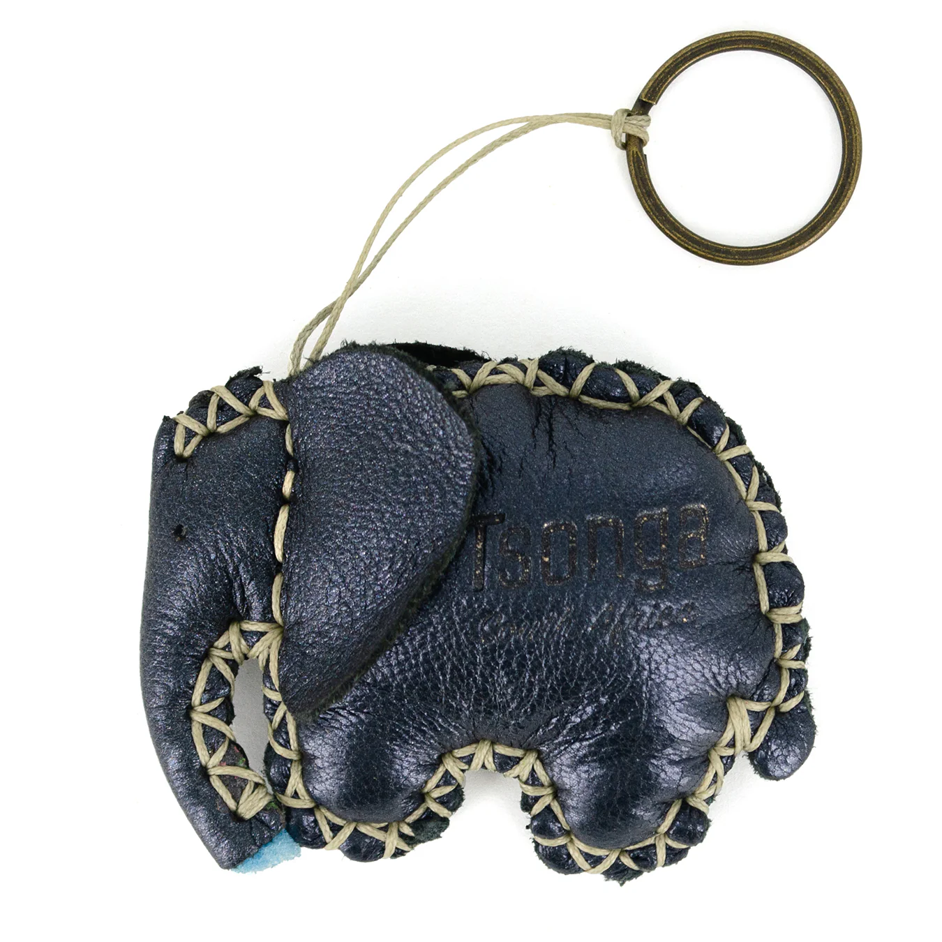 Elephant Key Ring in Assorted Leathers - Image 7