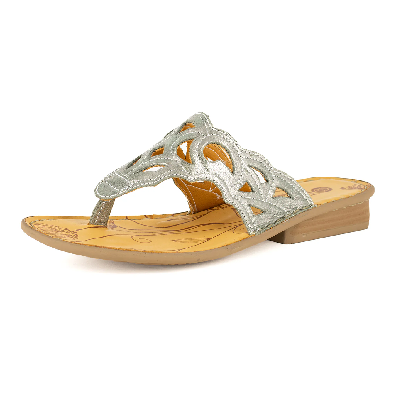 Gankla : Ladies Leather Sandal in Tallio - Image 2