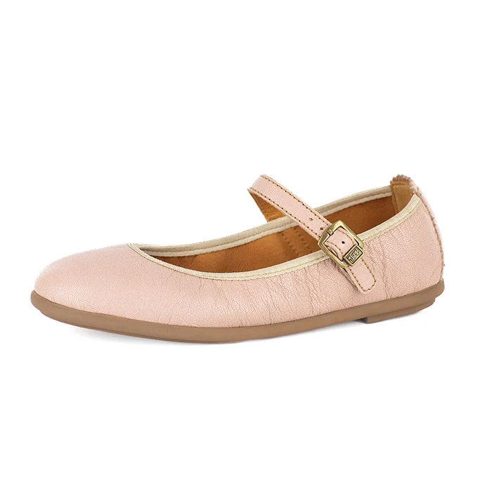Godcini : Ladies Leather Pump in Rose - Image 2