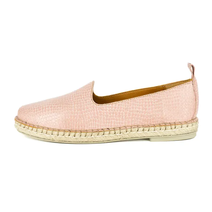 Indzima : Ladies Leather Espadrille Shoe in Foster - Image 3
