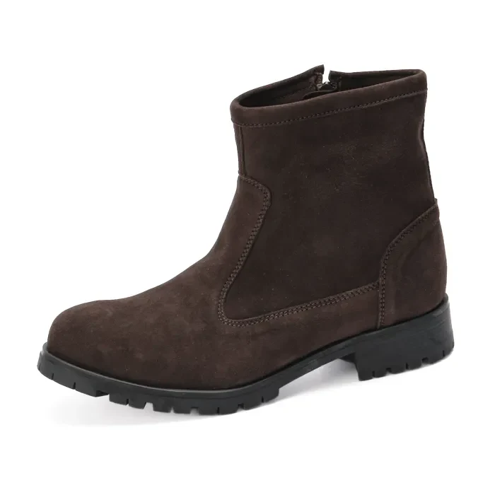 Karima : Ladies Leather Ankle Boot in Expresso - Image 2