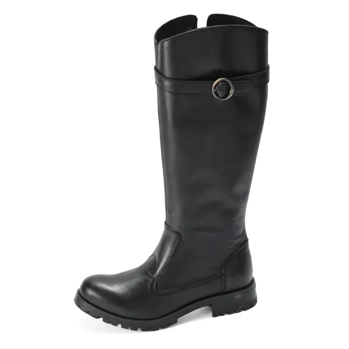 Kivu : Ladies Leather Boot in Black - Image 2