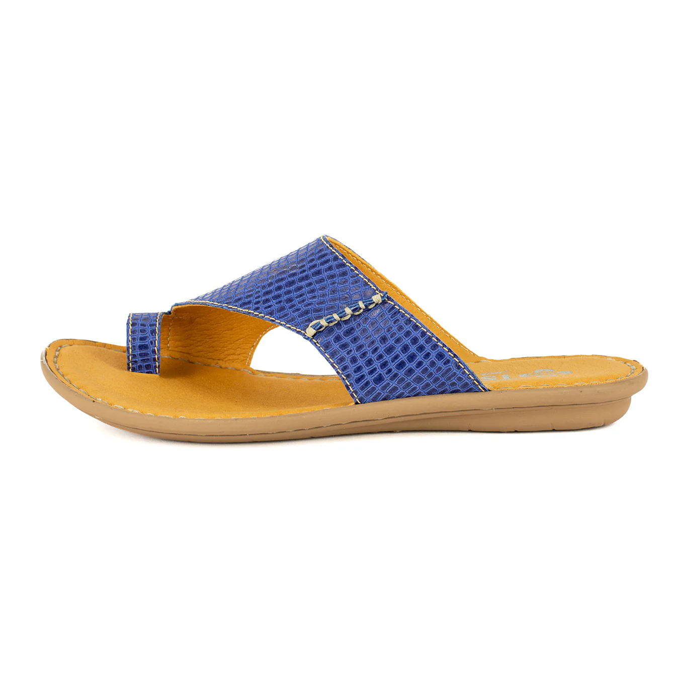 Ligoma : Ladies Leather Tslops Sandal in Turbine Coco Lux - Image 3