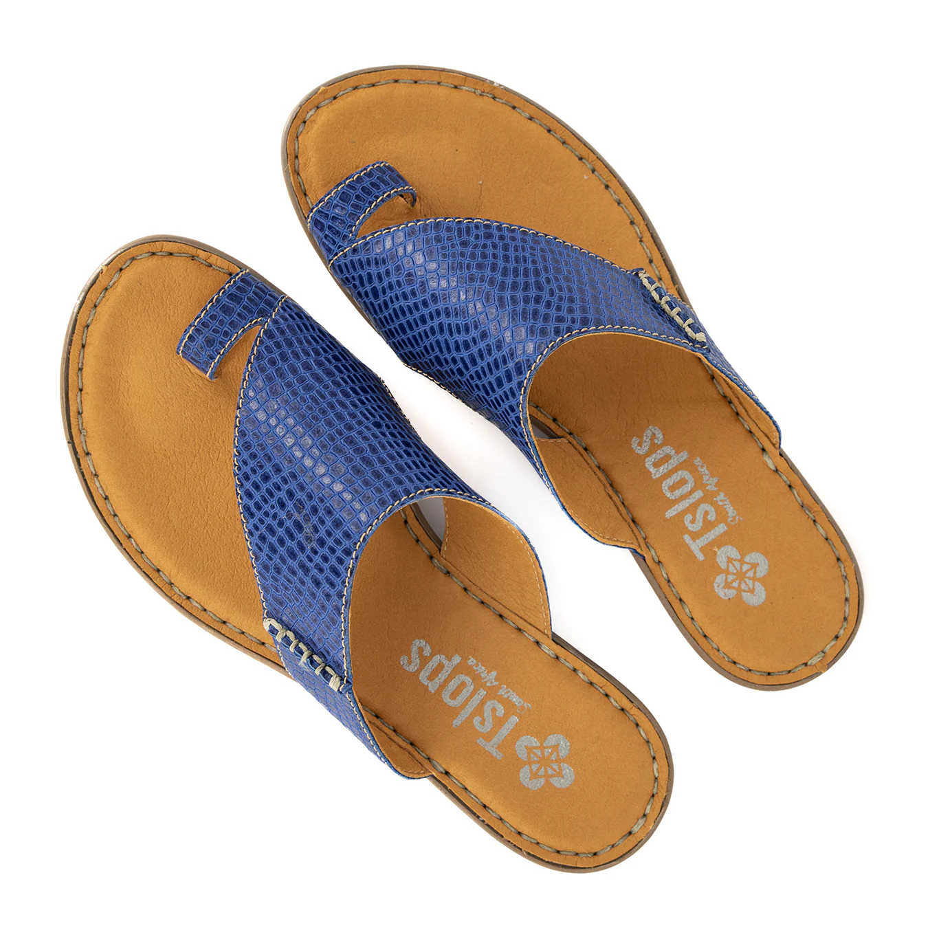 Ligoma : Ladies Leather Tslops Sandal in Turbine Coco Lux - Image 4