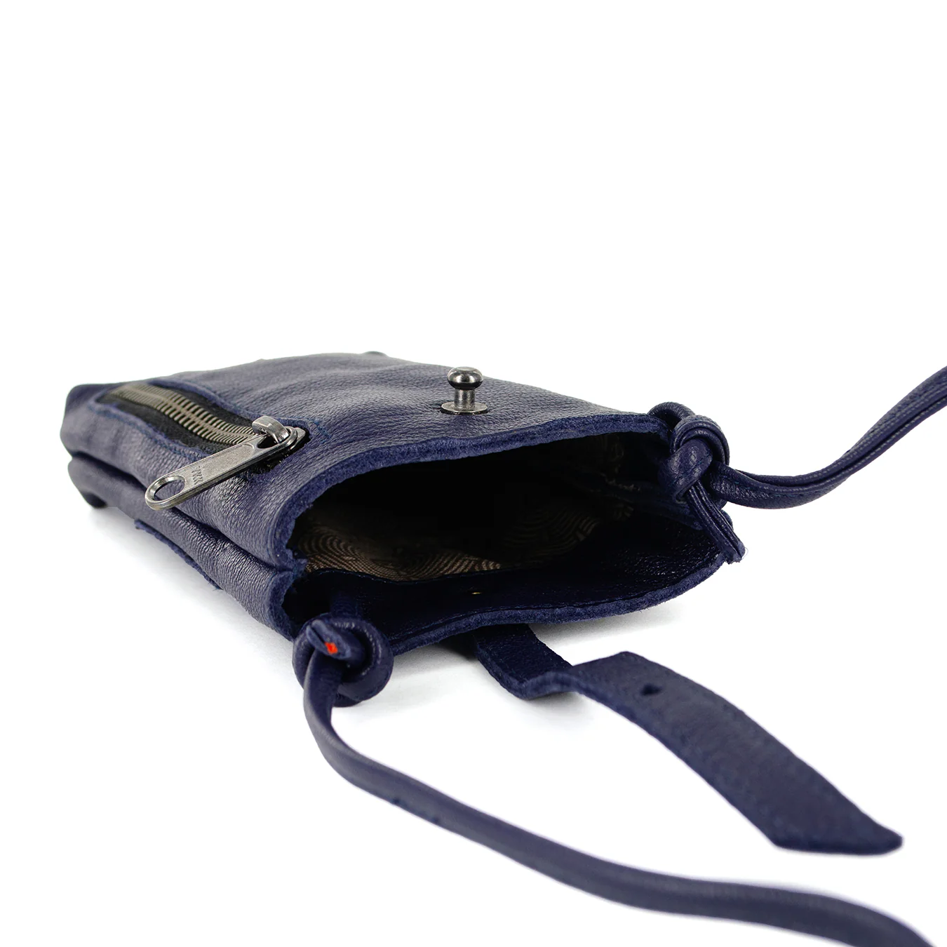 Lulonke : Ladies Leather Crossbody Purse in Marine Cayak - Image 7