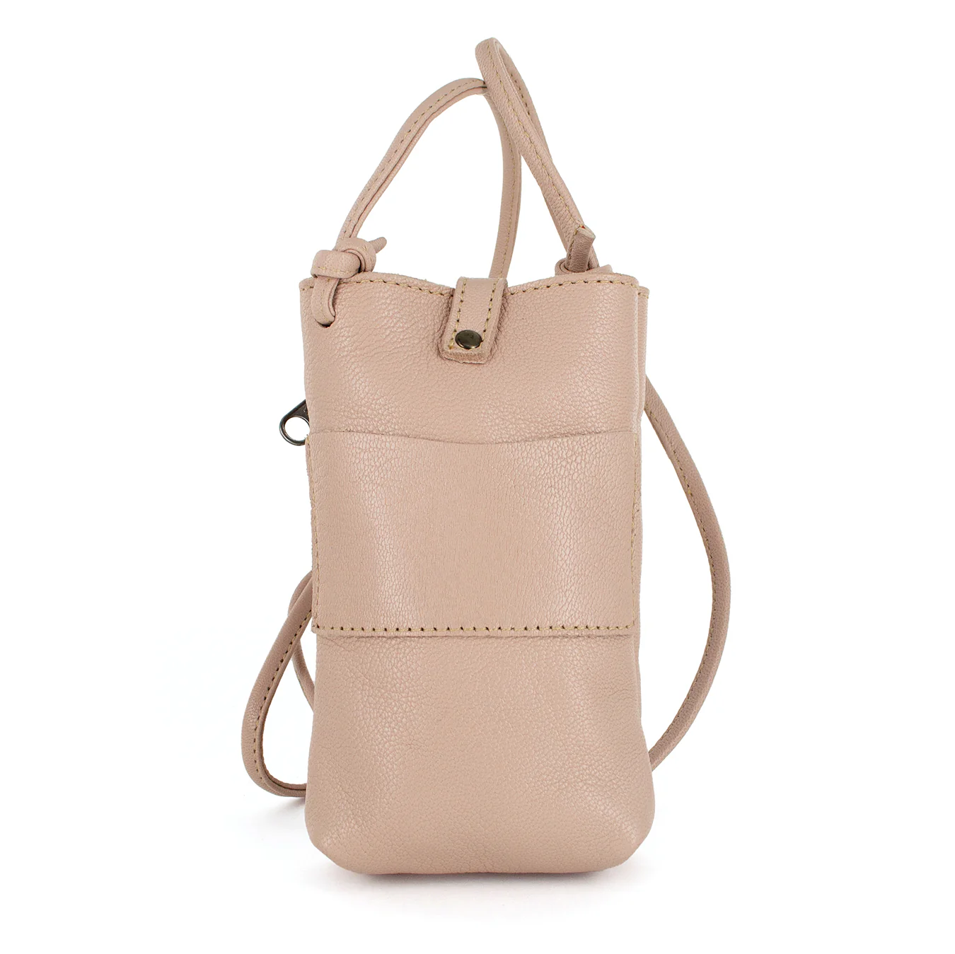 Lulonke : Ladies Leather Crossbody Purse in Rose Cayak - Image 5