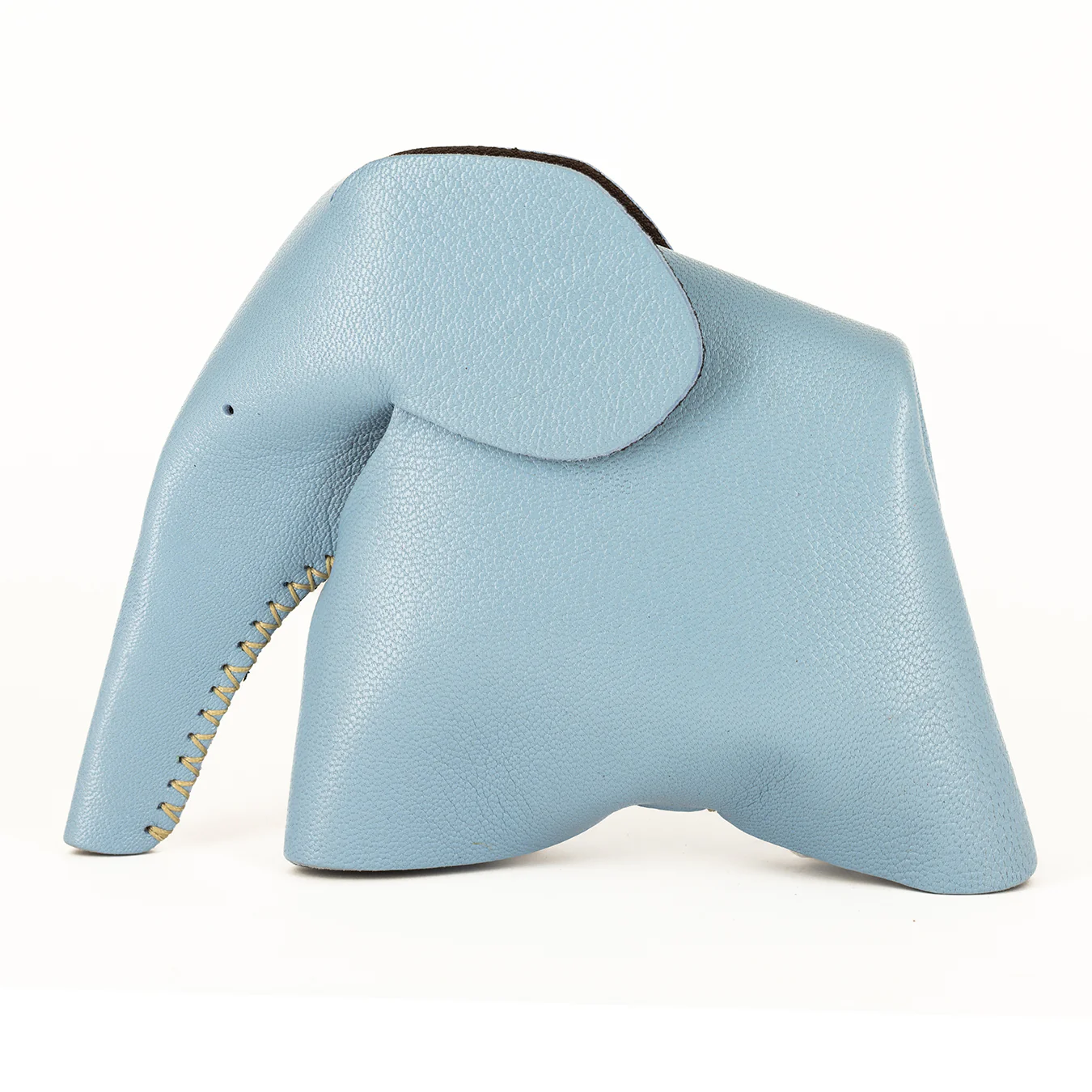 Marula : Large Elephant Family Accessory in Blue Leather - Image 2