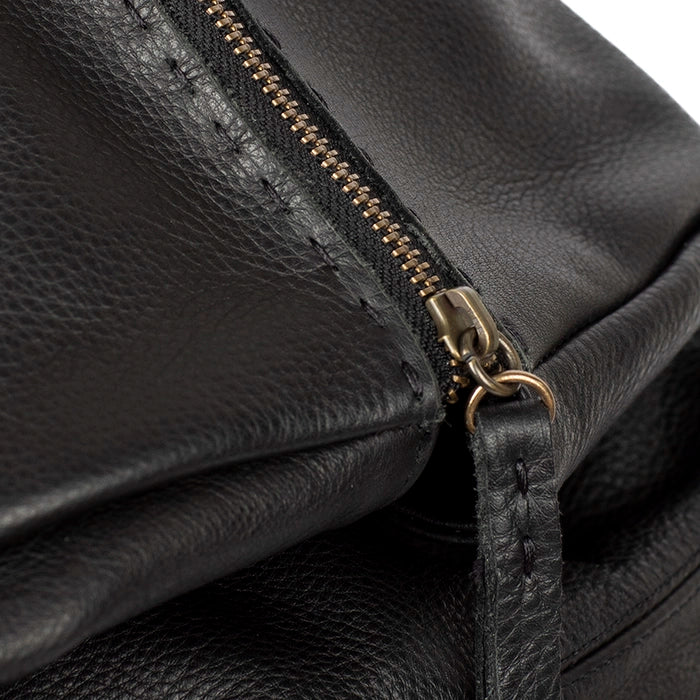 Ncumisa : Leather Backpack in Black Natan - Image 6