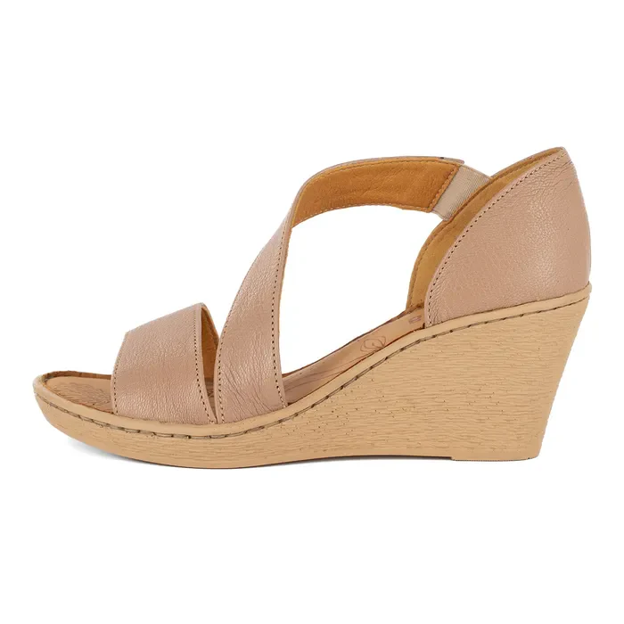 Nompempe : Ladies Leather High-Heel Sandal in Timber - Image 2