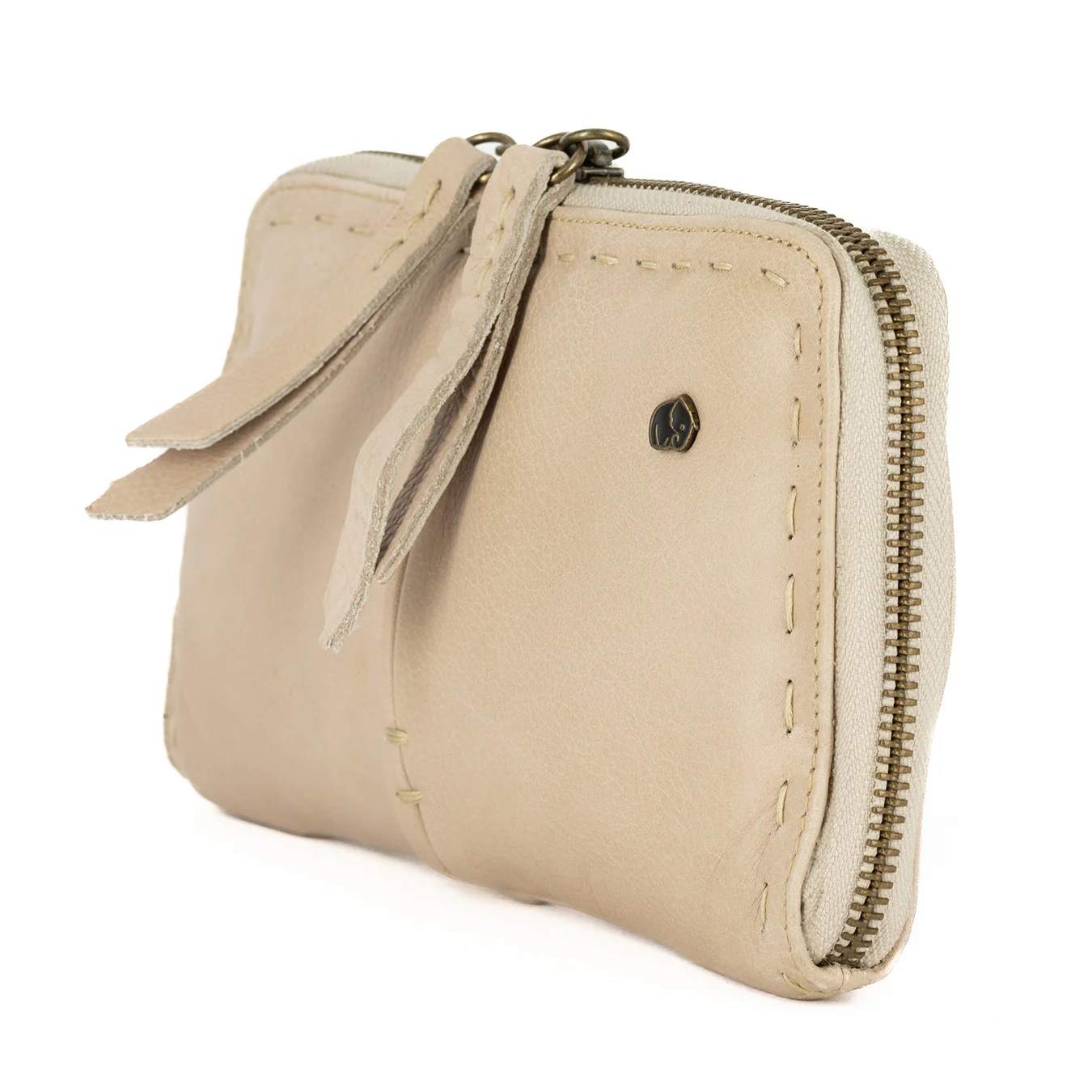 Olwethu : Ladies Leather Clutch Purse in Gravel Vintage - Image 3