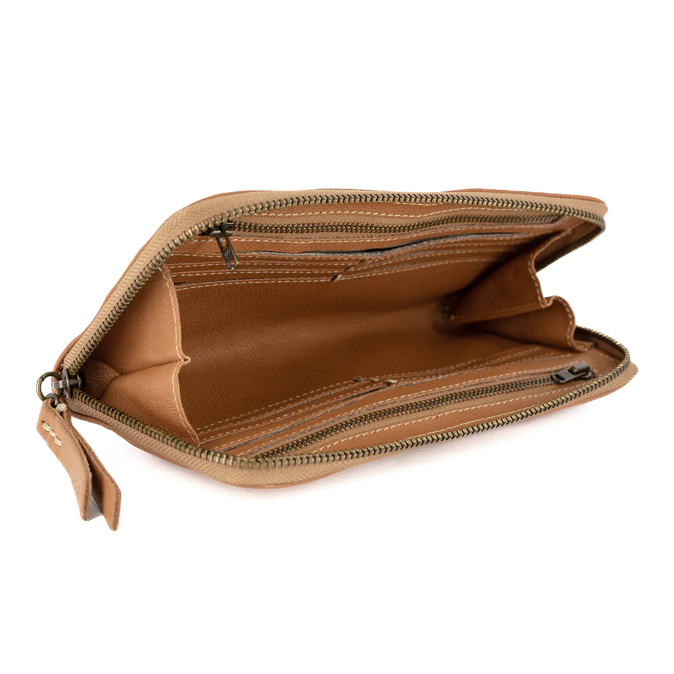 Olwethu : Ladies Leather Clutch Purse in Oak Cayak - Image 9
