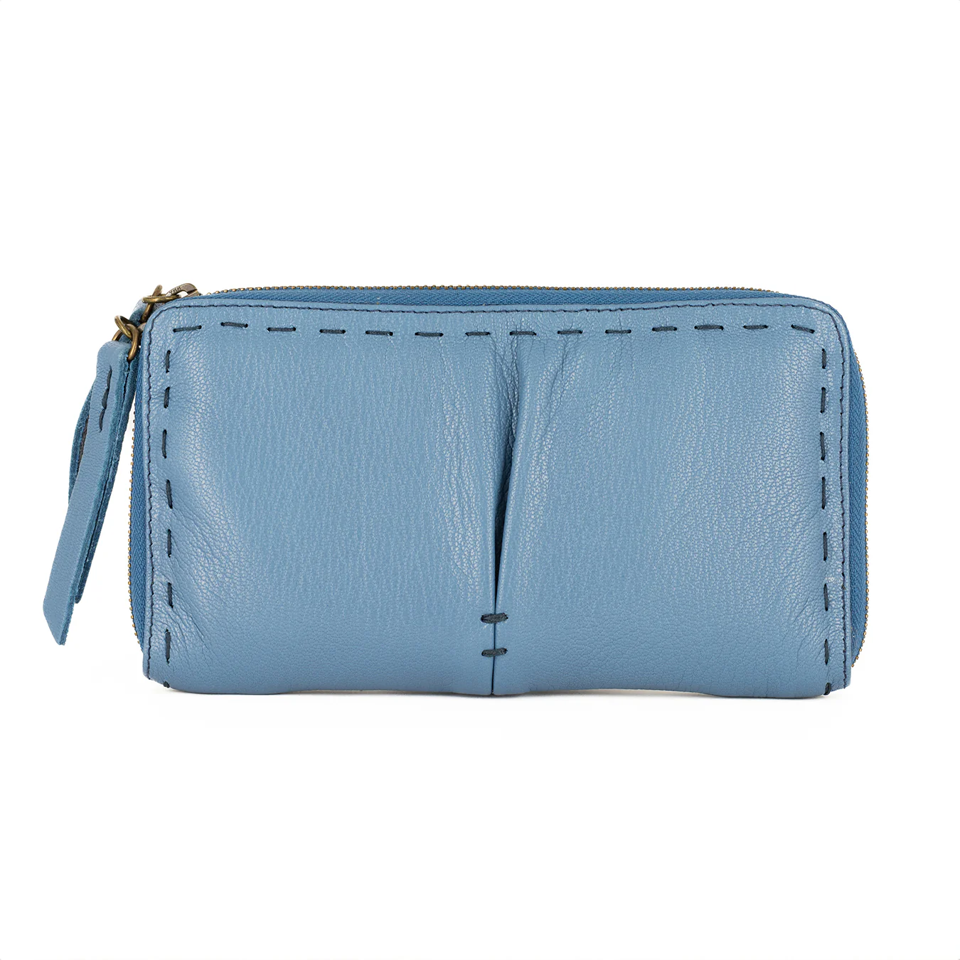 Olwethu : Ladies Leather Clutch Purse in Oceano Cayak - Image 5