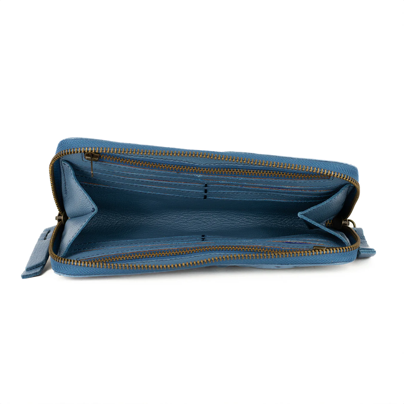 Olwethu : Ladies Leather Clutch Purse in Oceano Cayak - Image 7