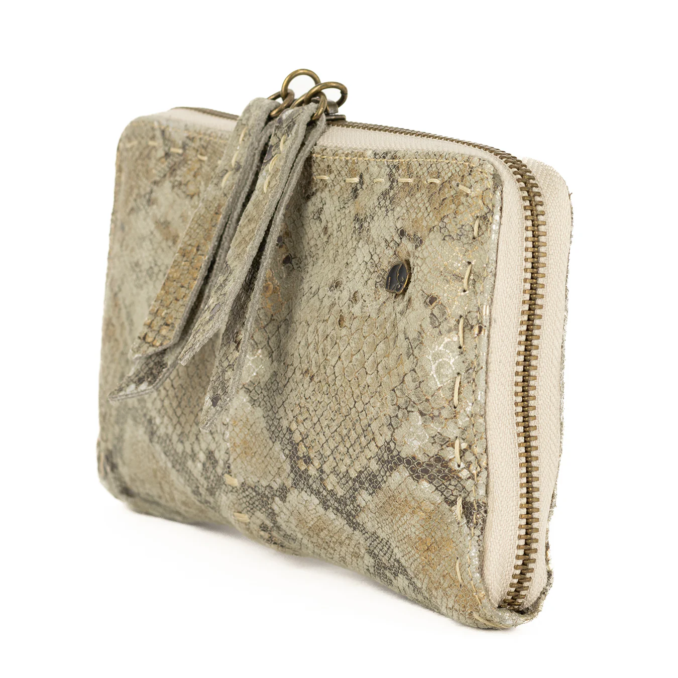 Olwethu : Ladies Leather Clutch Purse in Opal Rockafella - Image 3