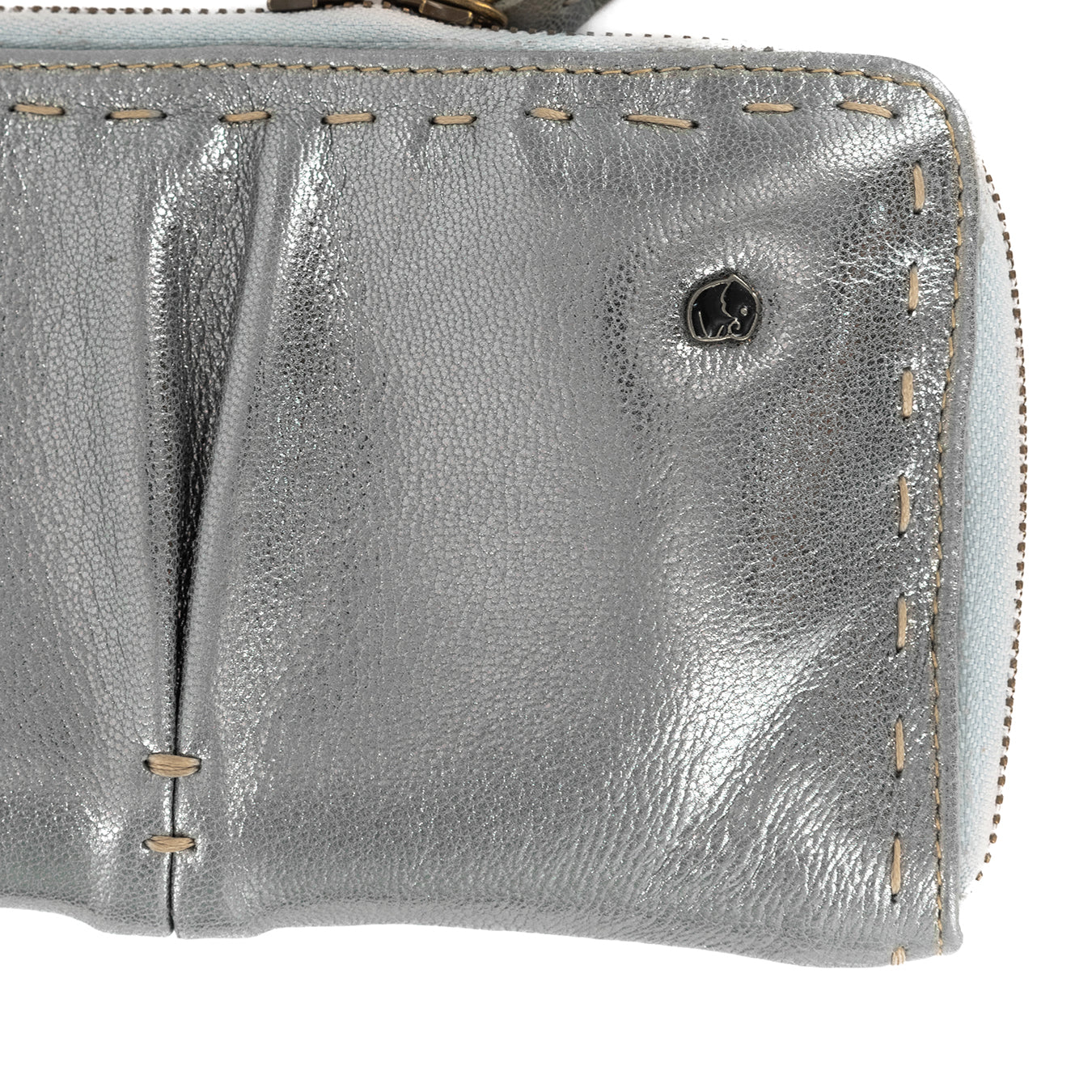 Olwethu : Ladies Leather Clutch Purse in Tallio Grid - Image 5