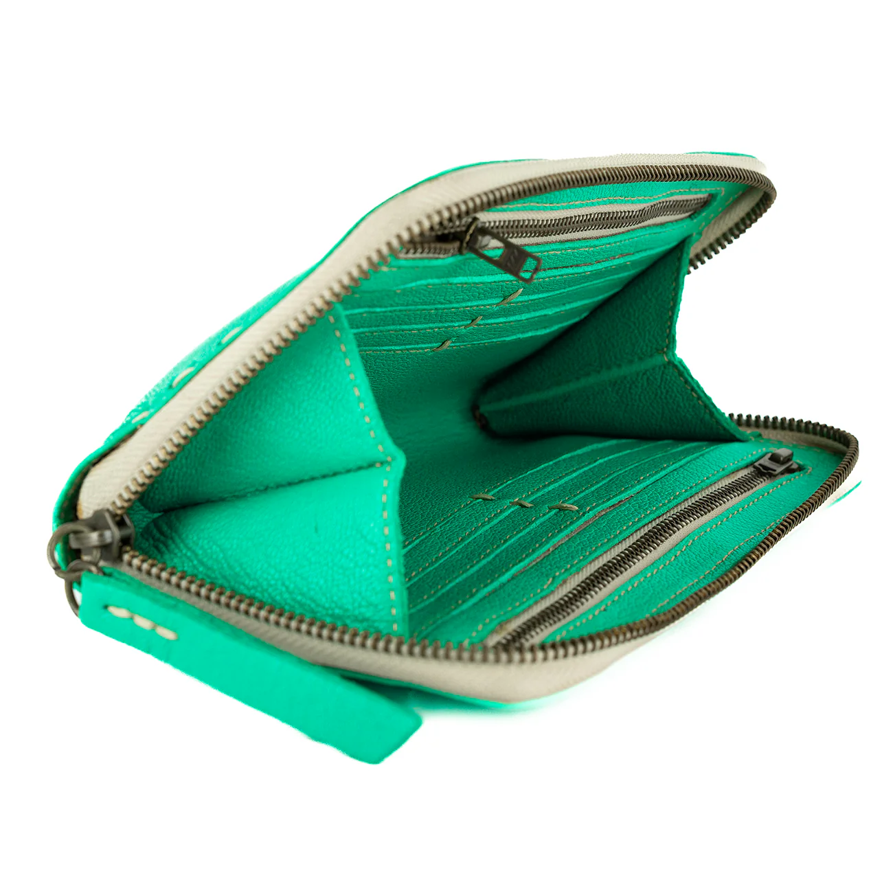 Olwethu : Ladies Leather Clutch Purse in Ultramarine Cayak - Image 6