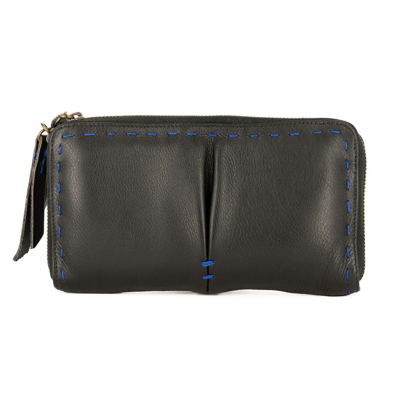 Olwethu : Ladies Leather Clutch Purse in Black Delta - Image 5