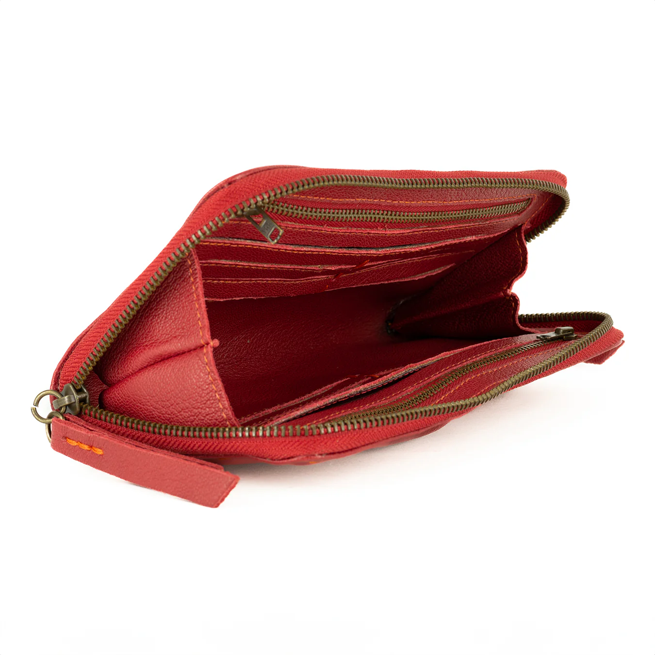 Olwethu : Ladies Leather Clutch Purse in Valentine Cayak - Image 4