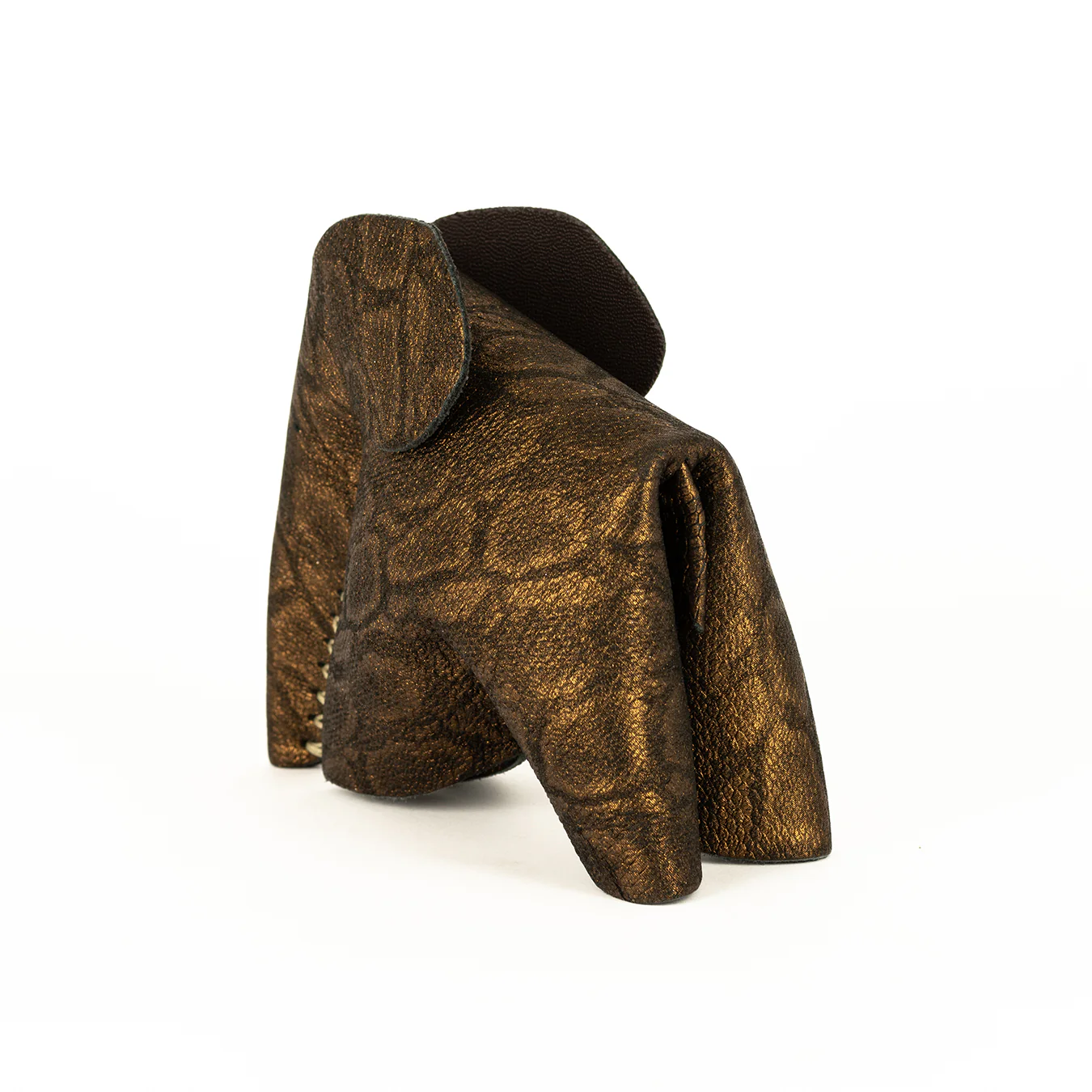 Peaches : Medium Elephant Family Accessory in Metallic Leather - Image 3