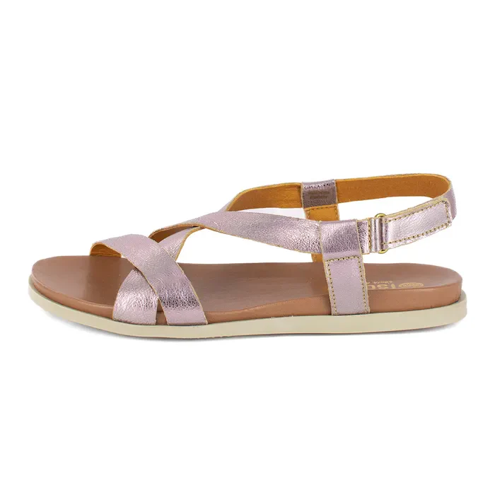 Sadani : Ladies Leather Sandal in Pink - Image 3