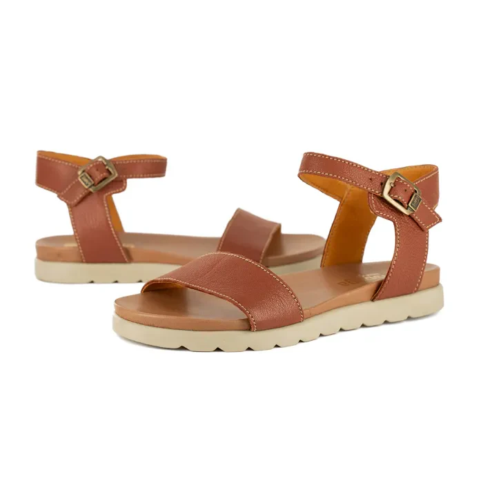 Shebelle : Ladies Leather Sandal in Suede - Image 4
