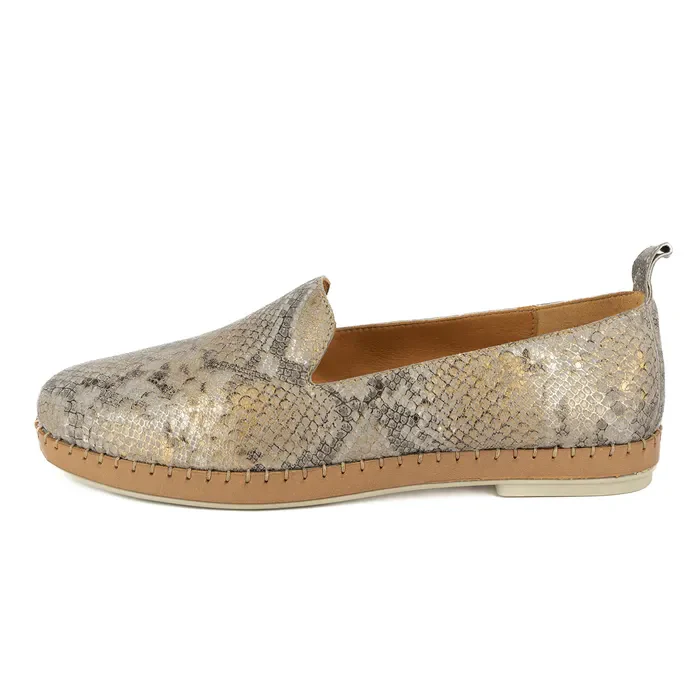 Solwezi : Ladies Leather Shoe in Opal - Image 3