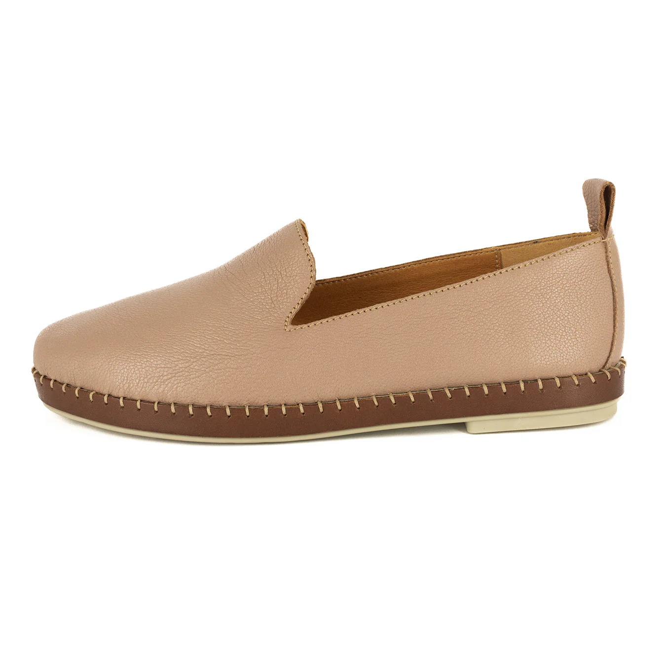 Solwezi : Ladies Leather Shoe in Timber - Image 3