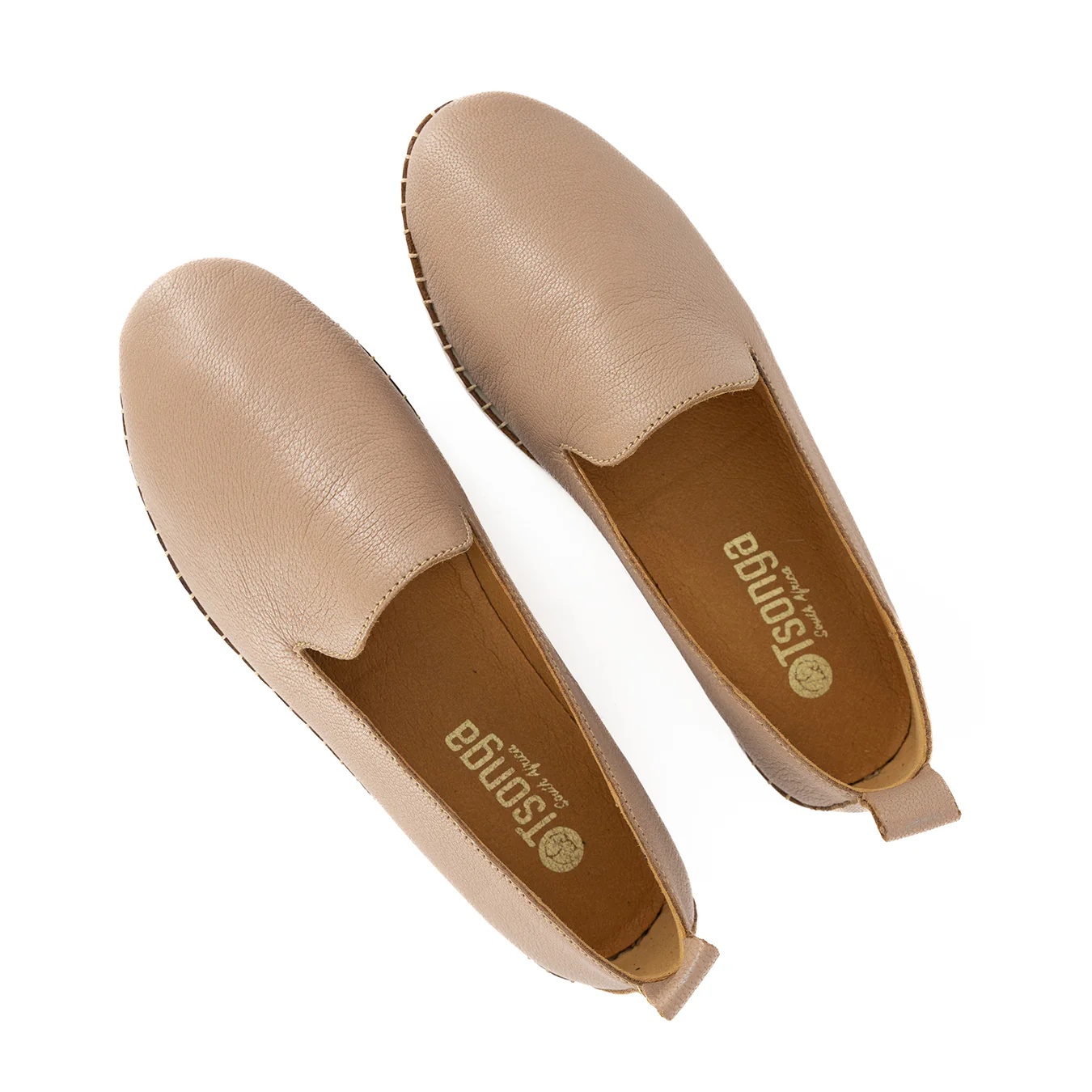 Solwezi : Ladies Leather Shoe in Timber - Image 4
