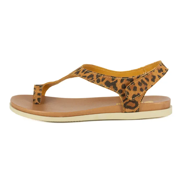 Ukumosa : Ladies Leather Sandal in Spotted Lisoto - Image 3