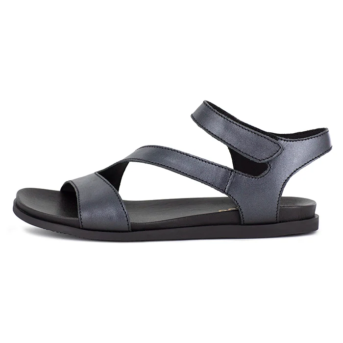 Umgodlo : Ladies Leather Sandal in Black - Image 3