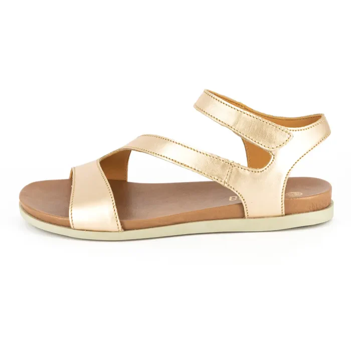 Umgodlo : Ladies Leather Sandal in Gold Prime - Image 3