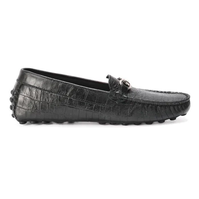 Watamu : Ladies Leather Moccasin In Black - Image 3
