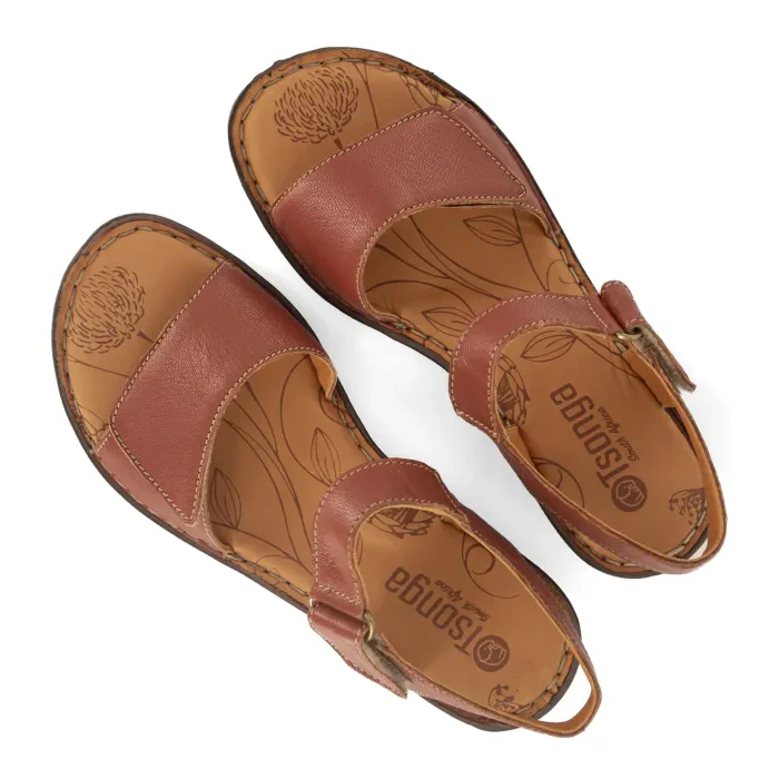 Yagoua : Ladies Leather Sandal in Suede - Image 4