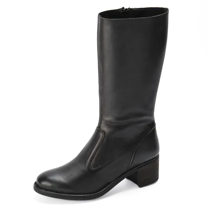 Zambezi : Ladies Leather Boot in Black - Image 2