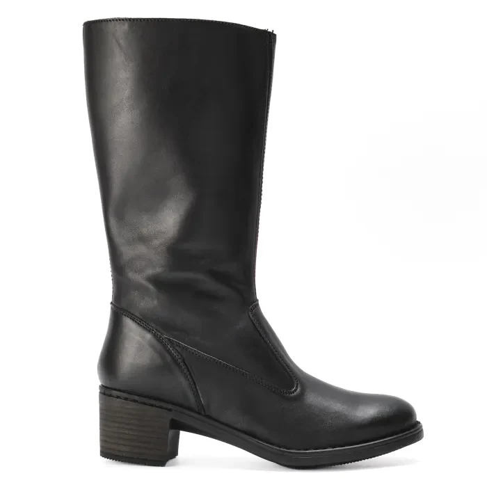 Zambezi : Ladies Leather Boot in Black - Image 3