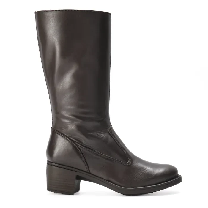 Zambezi : Ladies Leather Boot in Choc - Image 3