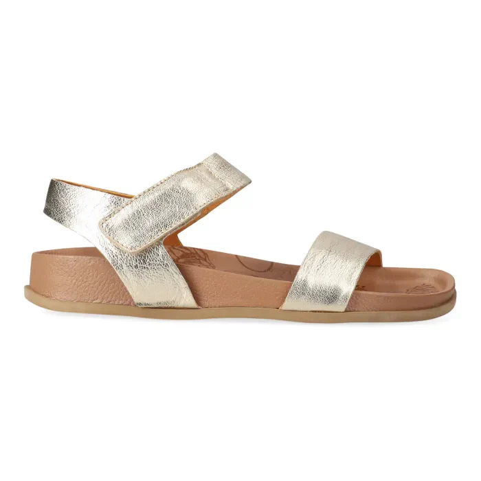 Zangwa : Ladies Leather Sandal in Platino - Image 3